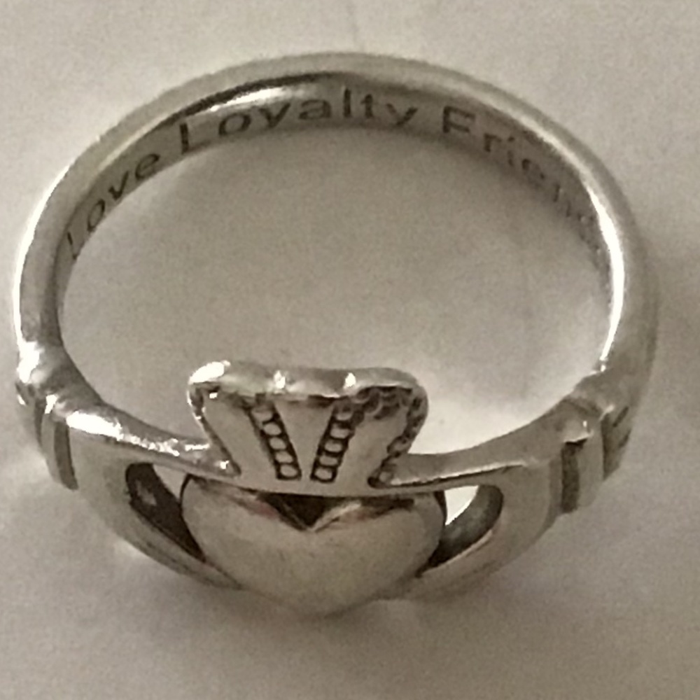💚❤️ShanOre Sterling Silver Irish Claddagh Ring Size 5